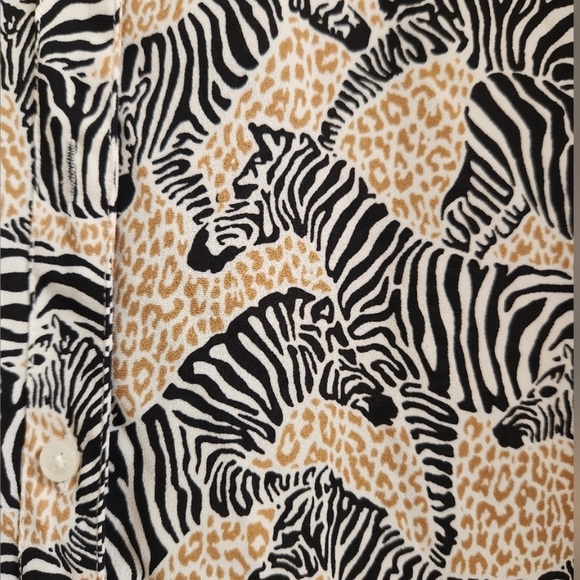 NWT J. Crew zebra blouse - Picture 3 of 7